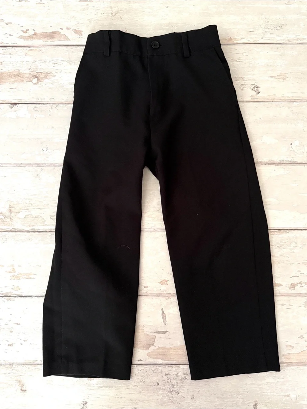 Boys 4/5 Kids 4T 5T Black Slacks Tuxedo Pants Excellent Like New Size 4 5